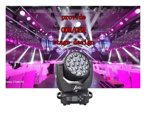 Rozwiązania oświetlenia barów disco LitePro DLX Layout 19X15W RGBW ruchomych reflektorów