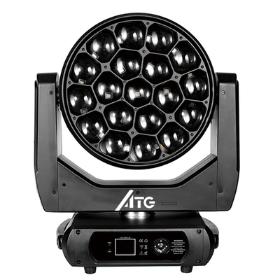 DMX512 oświetlenie sceniczne DJ Oświetlenie Sprzęt 19*20W Bee Eye Zoom Ruchome światła głowicowe dla imprezy scena wesela dyskoteka